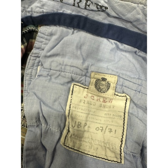 J.Crew Men's Madras Field Shorts Size 36W Plaid Casual Summer Preppy - Picture 11 of 12